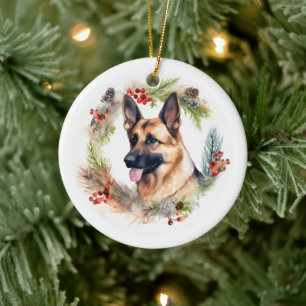 Weihnachtsmann Keramik Ornament