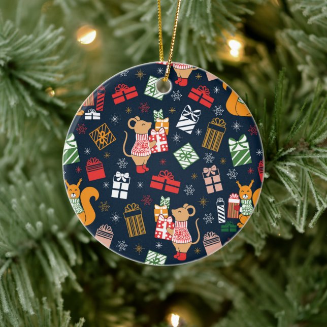 Weihnachtsmann Keramik Ornament (Baum)