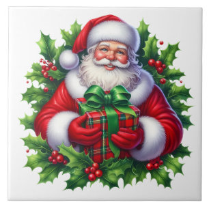 Weihnachtsmann-Keramikfliese Fliese