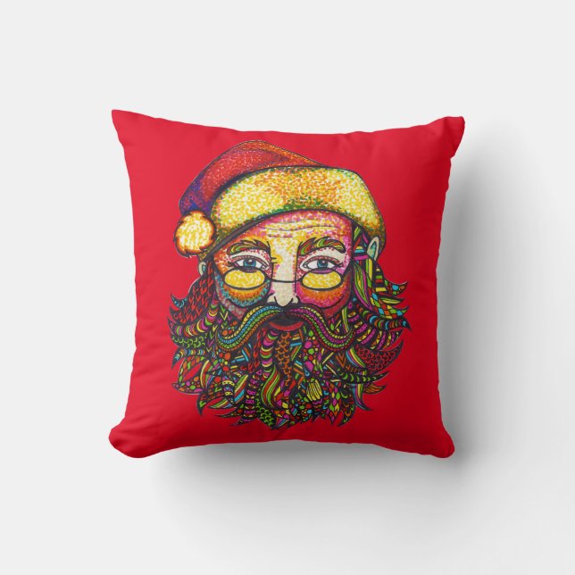 Weihnachtsmann Kissen (Vorderseite)