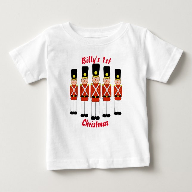 Weihnachtsmann Kleinkind Hoodie Baby T-shirt (Vorderseite)
