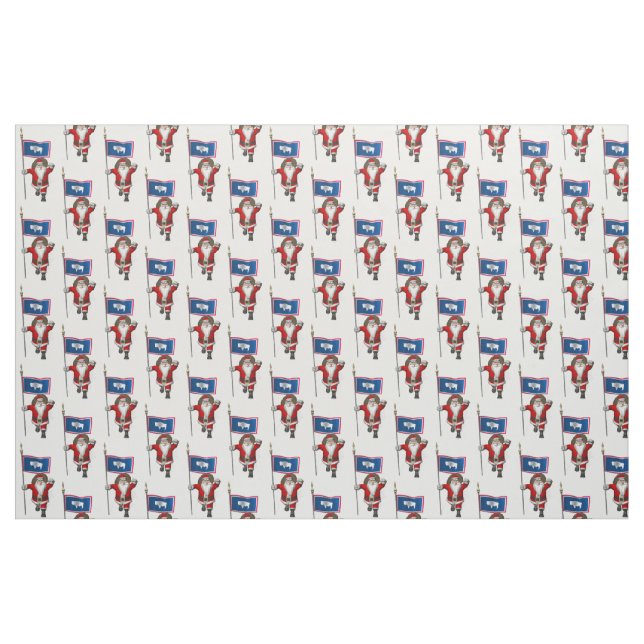 Weihnachtsmann kommt nach Wyoming Stoff (Fat Quarter (45,7 x 55,9 cm))