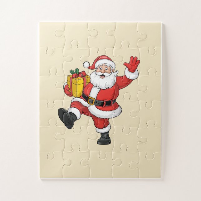 Weihnachtsmann kommt Puzzle (Vertikal)