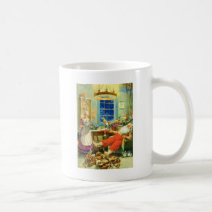 Weihnachtsmann kommt zum Nordpol zurück Tasse