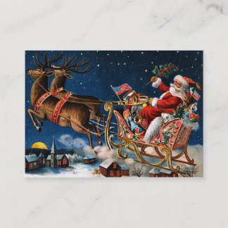 Weihnachtsmann kommt zur Stadt Visitenkarte