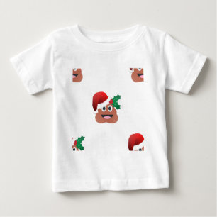 Weihnachtsmann Kot Emoji Baby T-shirt