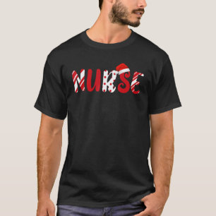 Weihnachtsmann Krankenschwester Lustige Weihnachts T-Shirt