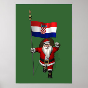 Weihnachtsmann Kroatien besuchen Poster