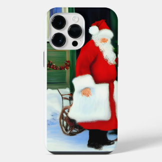 Weihnachtsmann Kunstwerk iPhone 14 Pro Max Hülle