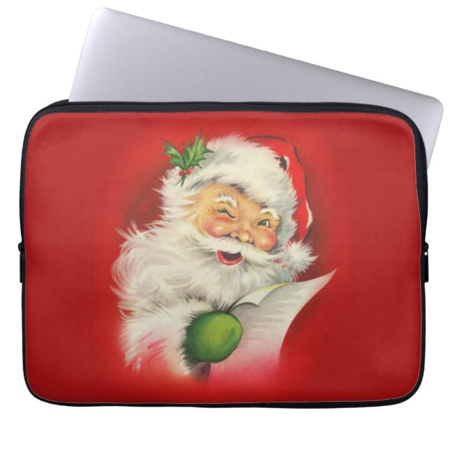 Weihnachtsmann Laptopschutzhülle (Vorderseite)