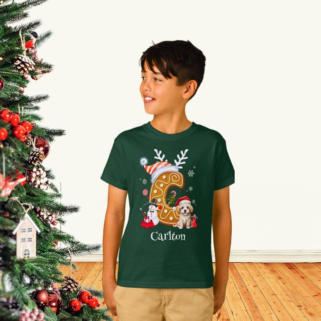 Weihnachtsmann-Lebkuchen-Brief C Junge T-Shirt (Von Creator hochgeladen)