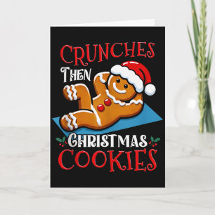 Weihnachtsmann Lebkuchenmann Kekse Lustiges Zitat Karte