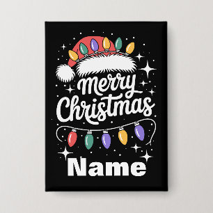 Weihnachtsmann-Lichter Weihnachtsmannmütze Persona Button