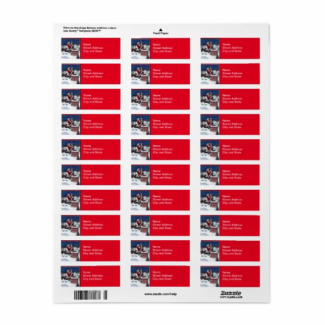 Weihnachtsmann liefert Bücher an Heiligabend (Vorne)