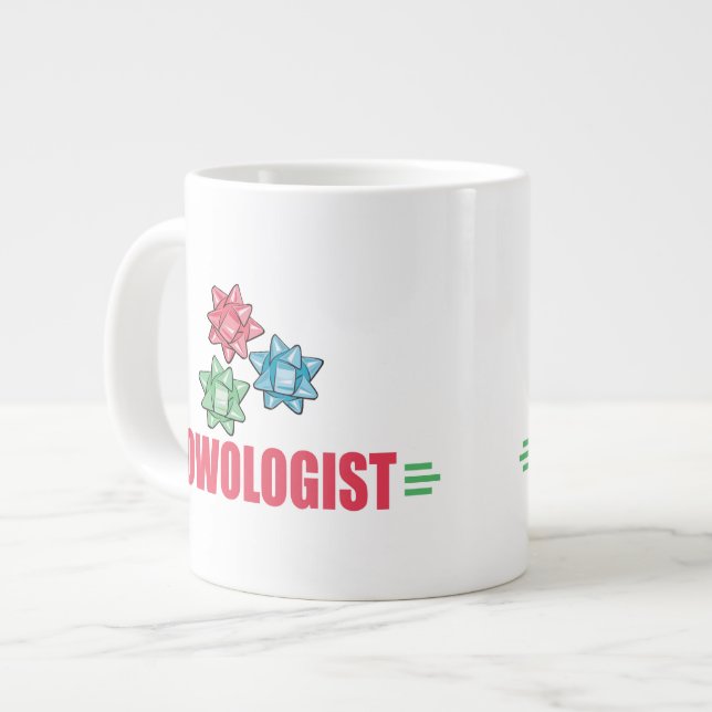 Weihnachtsmann Lover Jumbo-Tasse (Vorderseite Links)