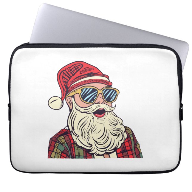 Weihnachtsmann - Lustig Laptopschutzhülle (Vorderseite)