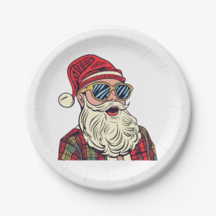 Weihnachtsmann - Lustig Pappteller