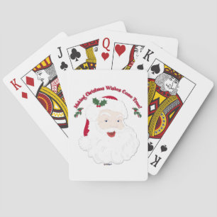 Weihnachtsmann macht Weihnachtsträume wahr! Spielkarten
