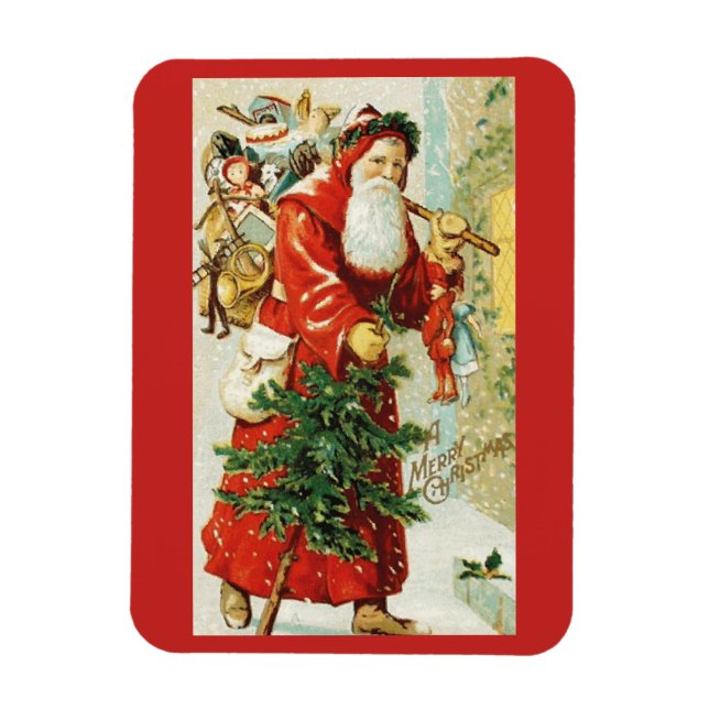 Weihnachtsmann - Magnet (Vertikal)