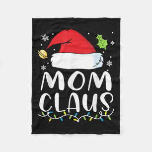 Weihnachtsmann-Mama Weihnachtslichter Pyjama Xmas  Fleecedecke