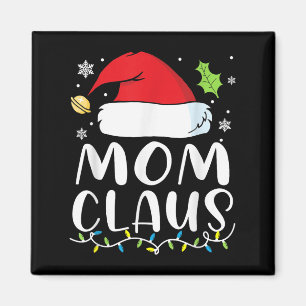 Weihnachtsmann-Mama Weihnachtslichter Pyjama Xmas  Magnet