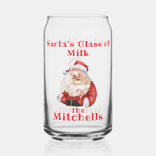 Weihnachtsmann-Milch Dosenglas