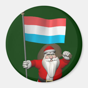 Weihnachtsmann mit Abschluss Luxemburgs Magnet
