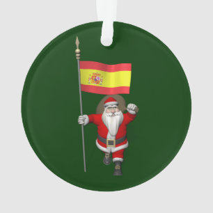 Weihnachtsmann mit Abschluss Spaniens Ornament