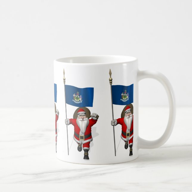 Weihnachtsmann mit Abschluss von Maine Tasse (Rechts)