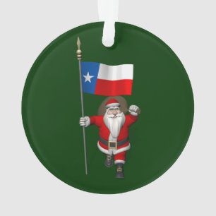Weihnachtsmann mit Abschluss von Texas Ornament