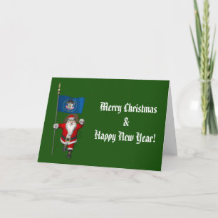 Weihnachtsmann mit Abschluss von Utah Feiertagskarte