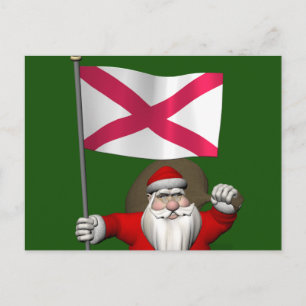 Weihnachtsmann mit Abtritt in Nordirland Feiertagspostkarte