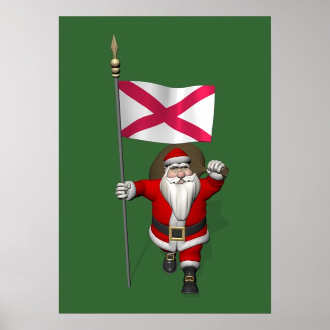 Weihnachtsmann mit Abtritt in Nordirland Poster (Vorne)