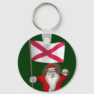 Weihnachtsmann mit Abtritt in Nordirland Schlüsselanhänger