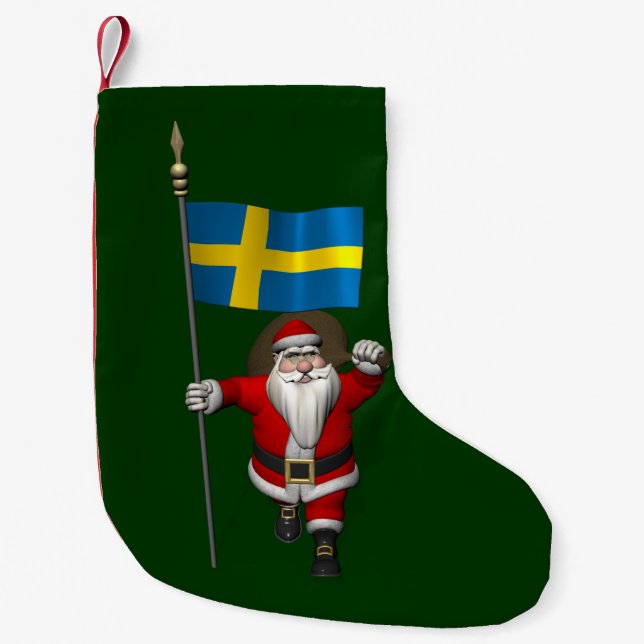 Weihnachtsmann mit Abtritt Schwedens Kleiner Weihnachtsstrumpf (Vorderseite)