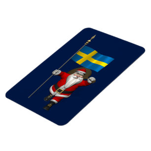 Weihnachtsmann mit Abtritt Schwedens Magnet