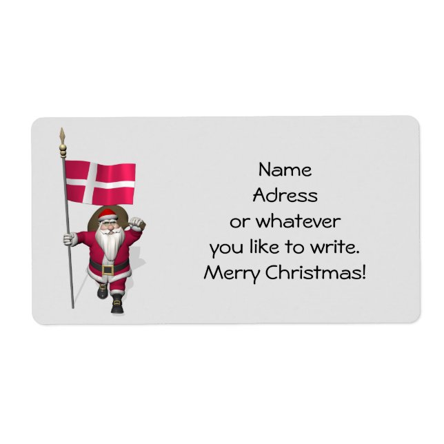 Weihnachtsmann mit Abtritt von Dänemark Dannebrog (Vorne)