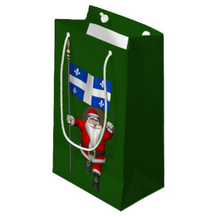 Weihnachtsmann mit Abzeichen von Québec Kleine Geschenktüte