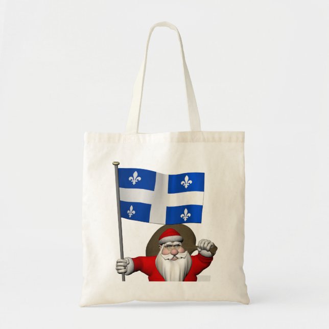 Weihnachtsmann mit Ausweis von Québec CDN Tragetasche (Vorne)