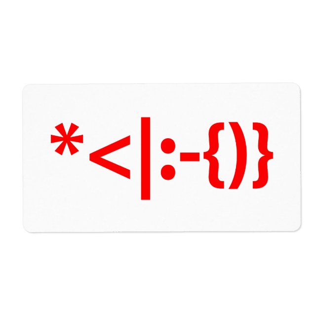 Weihnachtsmann mit Bart Christmas Emoticon (Vorne)