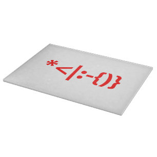 Weihnachtsmann mit Bart Christmas Emoticon Schneidebrett