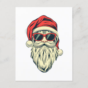 Weihnachtsmann mit Brille Begleitkarte