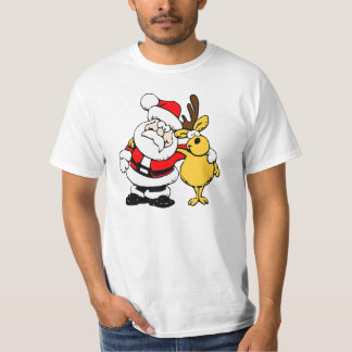 Weihnachtsmann mit einem Rotwild T-Shirt