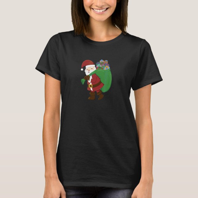 Weihnachtsmann mit Feiertag T-Shirt (Vorderseite)