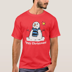 Weihnachtsmann mit Frohe Weihnachten T-Shirt