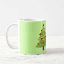 Weihnachtsmann mit Geschenken und Weihnachtsbaum Tasse