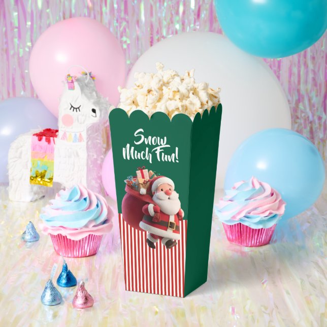 Weihnachtsmann mit Geschenksack Geschenkschachtel (Party)