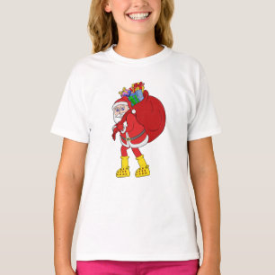 Weihnachtsmann mit großen gelben Stiefeln T-Shirt