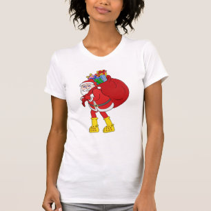 Weihnachtsmann mit großen gelben Stiefeln T-Shirt
