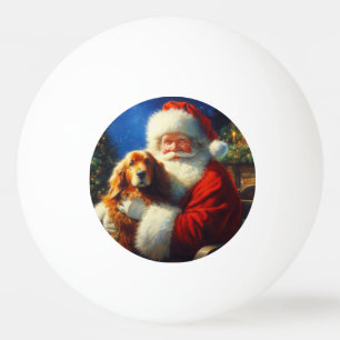 Weihnachtsmann mit Hunden 4 Tischtennisball